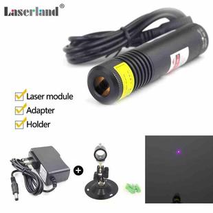 22*100 405nm蓝紫光激光器 100mW 5VDC 点状激光模组玻璃镜片