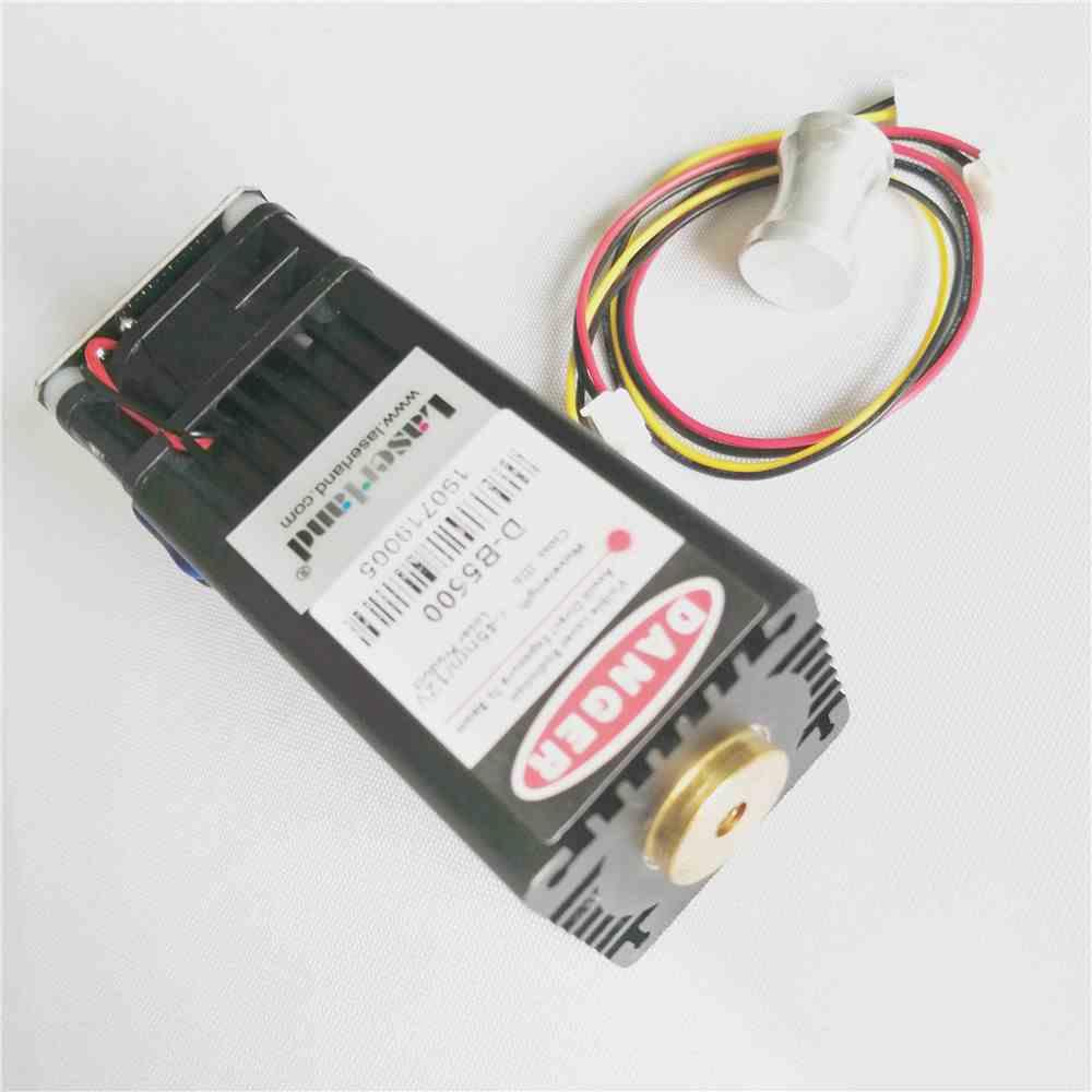 4060足功率5.5W 450nm蓝光激光器模组PWM TTL控制不锈钢雕刻FL22