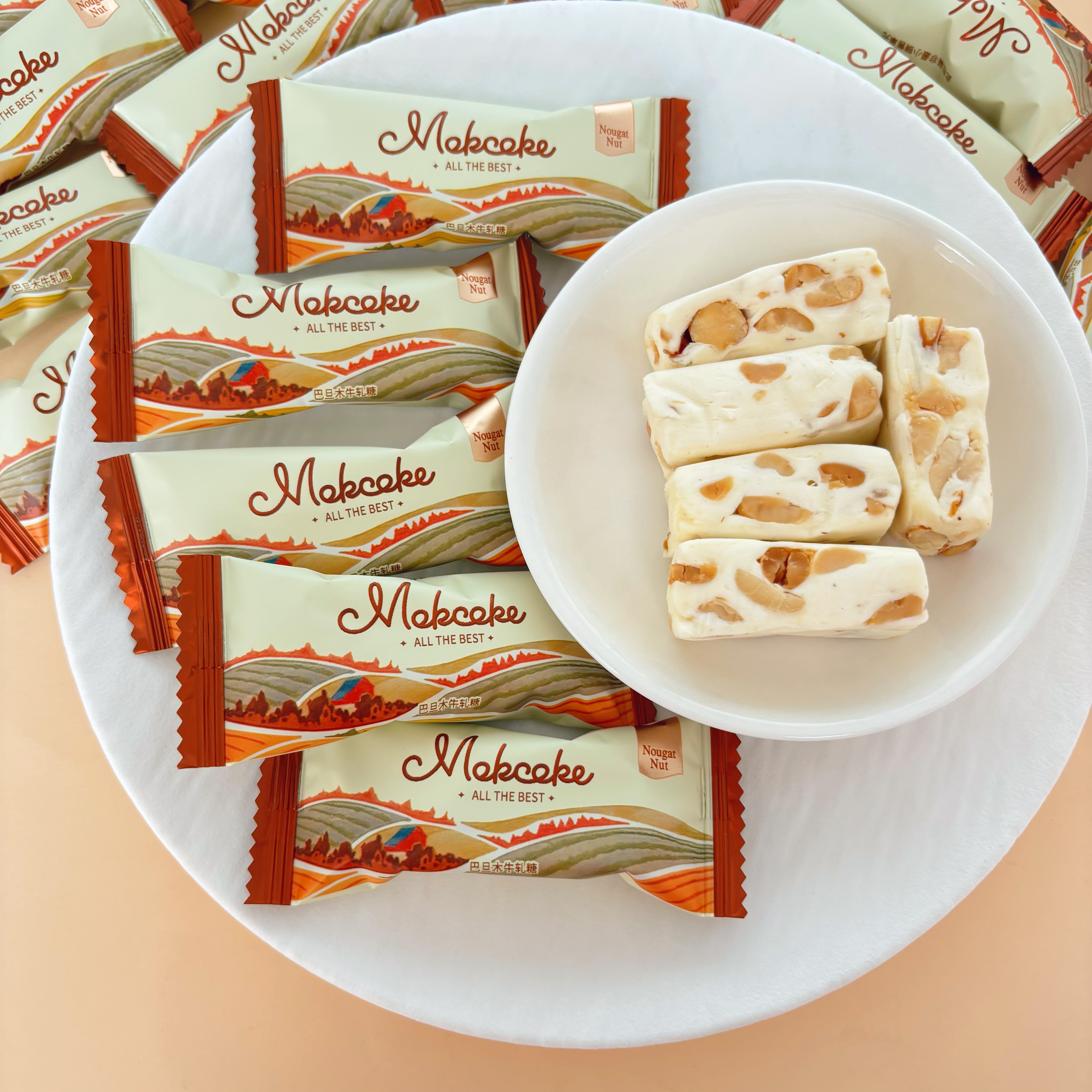 MOKCOKE莫可卡巴旦木坚果牛轧糖