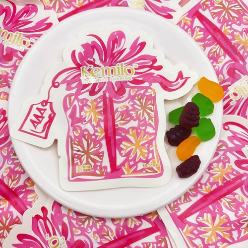 KEMILO礼物盒什锦味果汁橡皮糖软糖结婚喜糖喜庆糖果休闲小零食