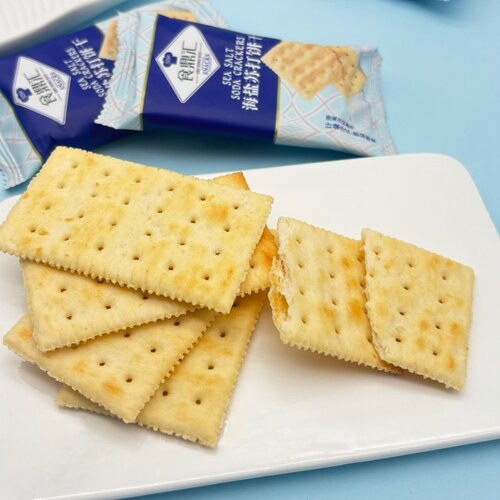 食鼎汇海盐苏打饼干网红小清新零食休闲办公室下午茶点心食品散装