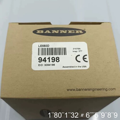邦纳LE550D，激光传感器