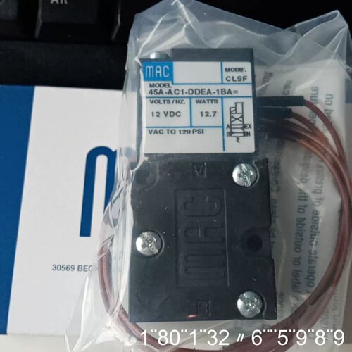 MAC电磁阀45A-AC1-DDEA-1BA，45A-AC1