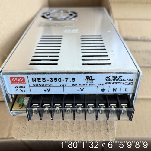 NES-350-7.5明纬开关电源，7.5V46A，正品