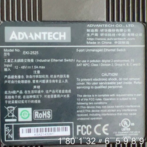 研华交换机EKI-2525，，成色很好无严重磕碰