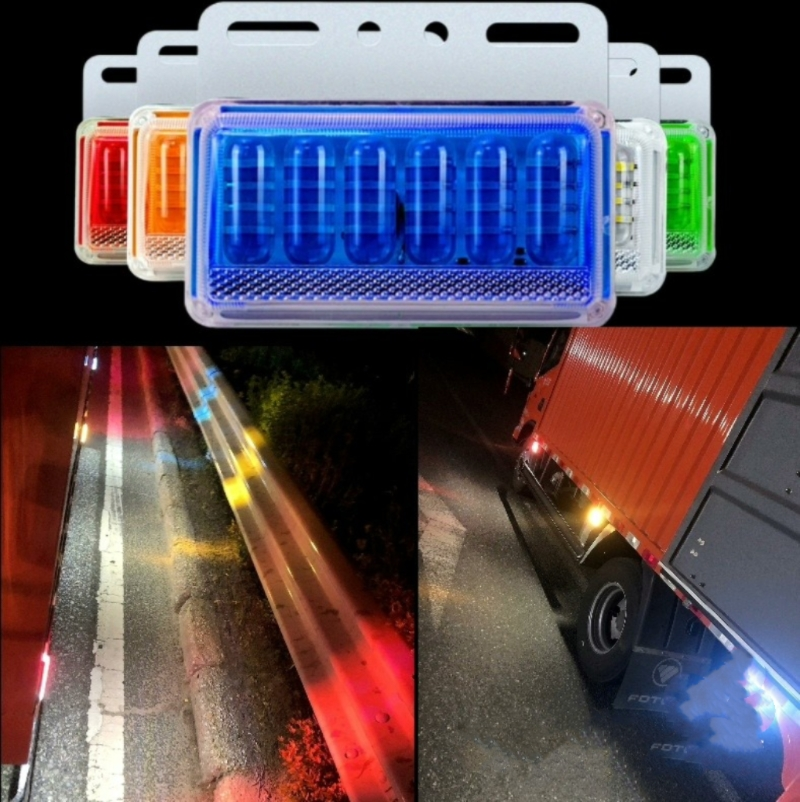 大货车边灯防水抗砸带照地转向