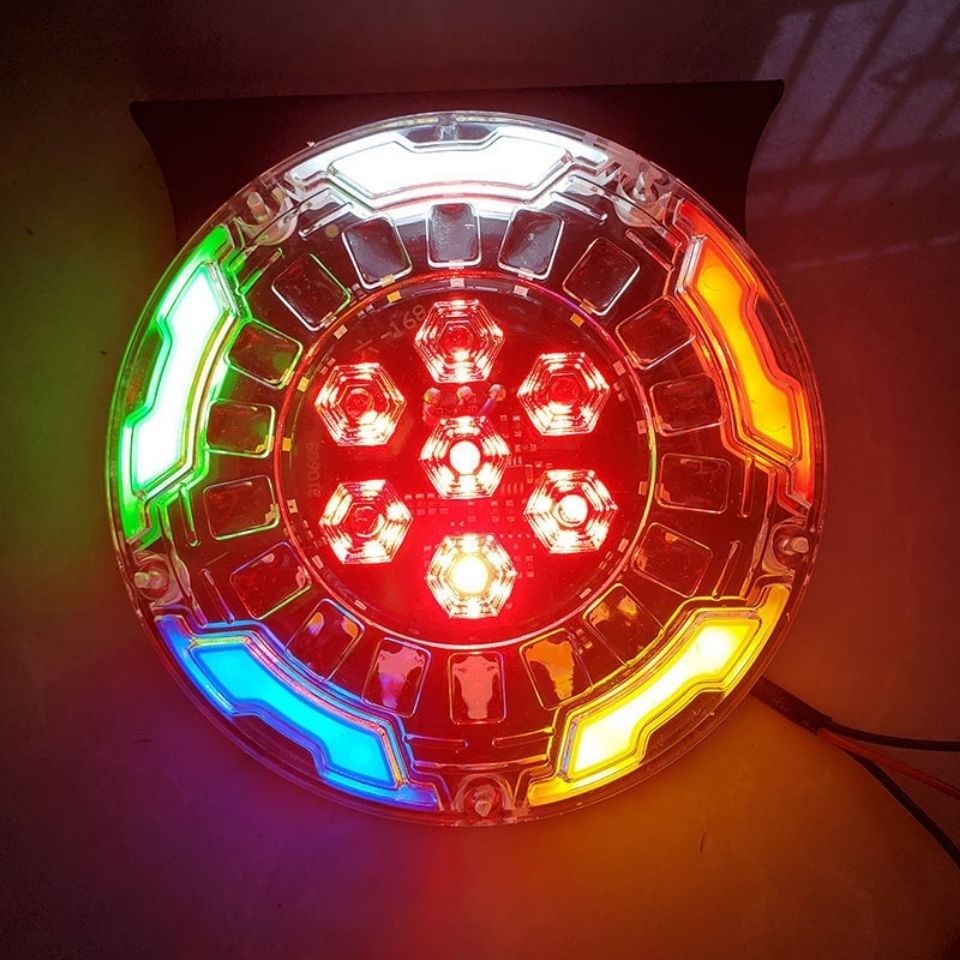 超亮防水七彩led示强光防追尾灯