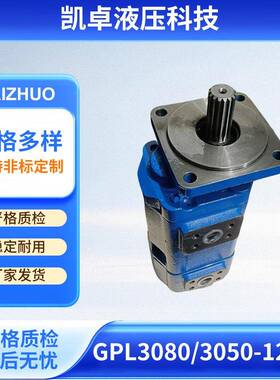 双联液压齿轮油泵厂家GPL3080/3050-122R工程机械双联齿轮泵