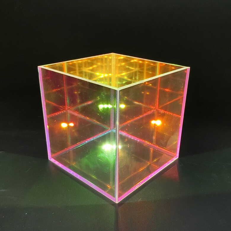 彩虹有机玻璃板炫彩亚克力盒有机玻璃炫彩展示盒