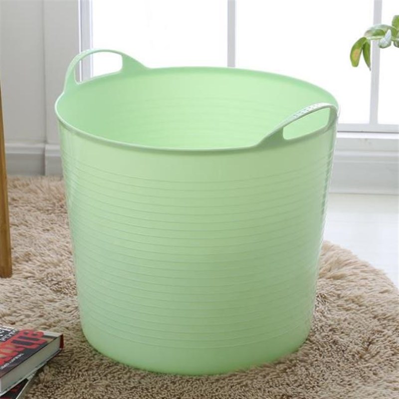 衣篮加厚桶桶塑料儿童宝宝收纳洗澡澡盆篮玩具可S沐浴桶手提脏收