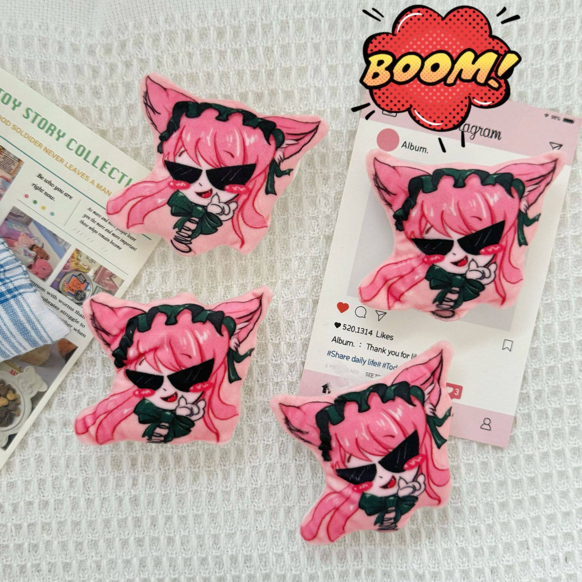 网红爆款动漫周边毛绒挂件复仇钥匙扣恋与深空系列可爱随机小挂饰,玩具/童车/益智/积木/模型,娃娃/配件/着替,淘宝优惠券,粉丝福利购,淘宝优惠卷