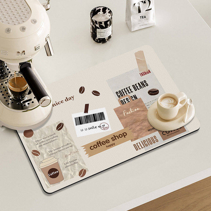 咖啡机吸水垫子厨房台面沥水垫速干隔热防滑吧台杯垫碗盆控水垫,居家布艺,餐垫,淘宝优惠券,粉丝福利购,淘宝优惠卷