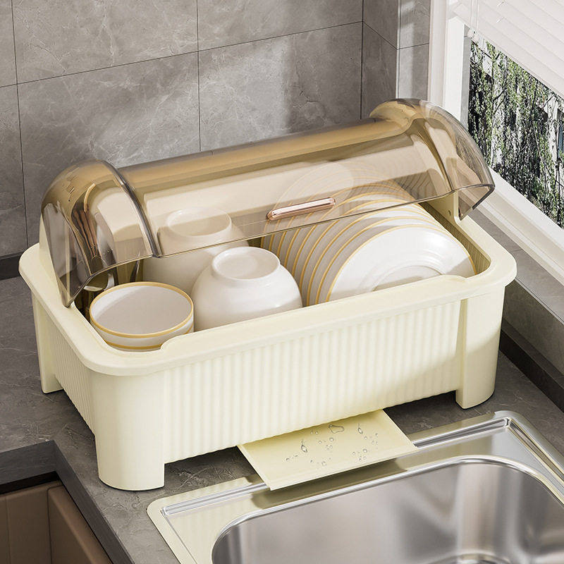 碗筷收纳盒放碗碟收纳架厨房家用碗柜带盖沥水置物碗架餐盘收纳箱,厨房/烹饪用具,碗架,淘宝优惠券,粉丝福利购,淘宝优惠卷