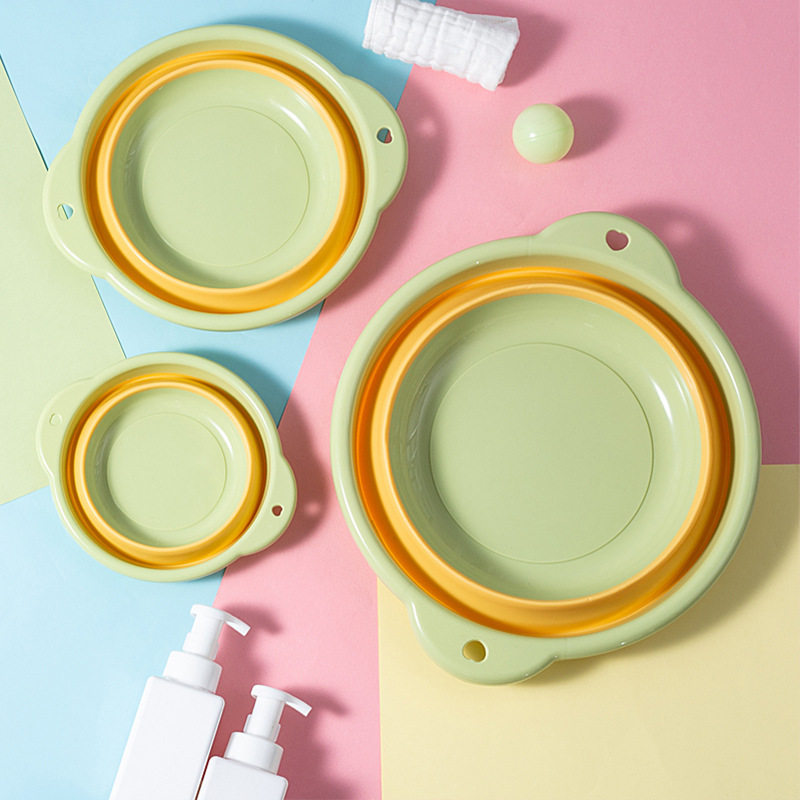 可折叠洗脸盆家用塑料小号宿舍便携式旅行大号洗衣盆洗澡洗脚盆子