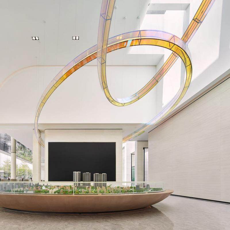 非标酒店大堂圆形渐变亚克力吊灯售楼部沙盘餐饮商场创意工程灯具,玩具/童车/益智/积木/模型,毛绒/玩偶/公仔/布艺类玩具,淘宝优惠券,粉丝福利购,淘宝优惠卷