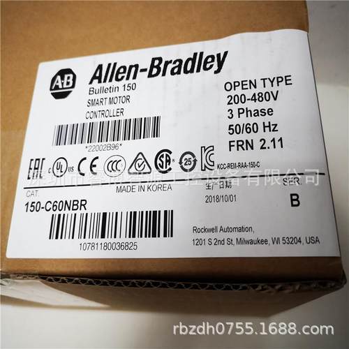 150-C60NBR | AB 软起动器 罗克韦尔Allen-bradley （原装）供应