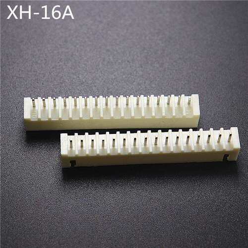 XH2.54MM接插件立式直插针座16P17P18P19P20P180度插针2.54连接器