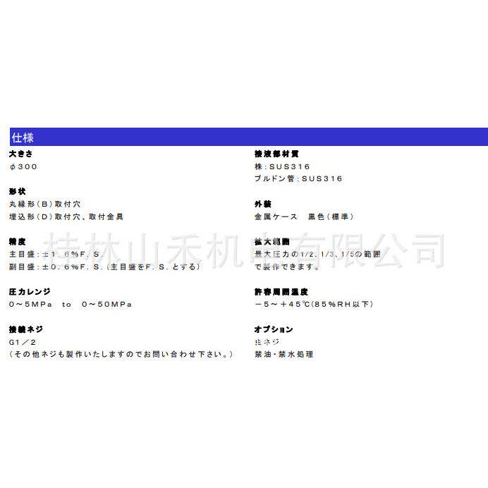 Asahi Gauge旭计器压力表Model 715