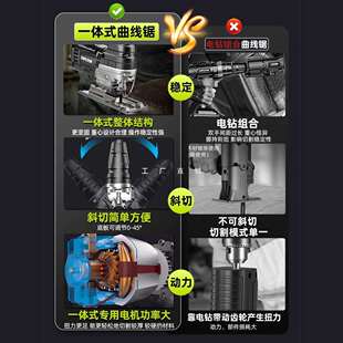 新款电动锯曲线锯木工专用多功能电锯家用手持木板线锯小型切割机