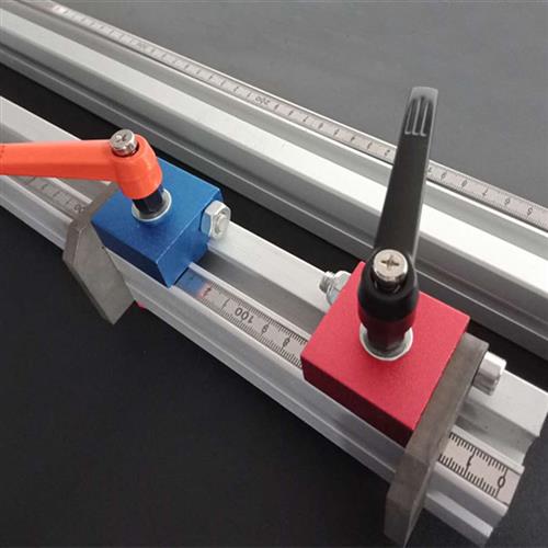 推台锯靠尺靠杆切铝机定位木工台锯靠山马氏定位器切割机推台锯滑