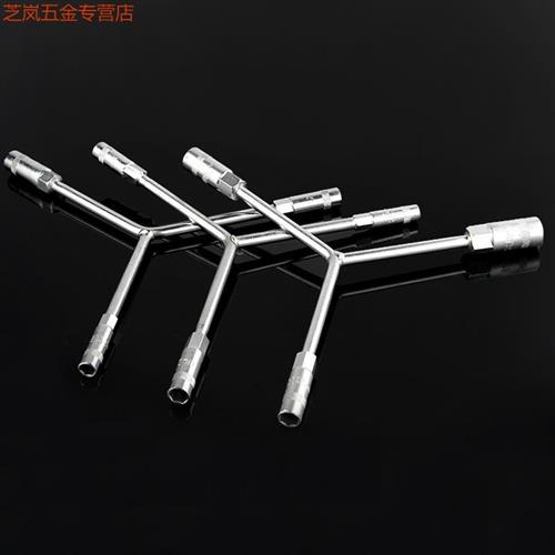 三叉套筒扳手六角外六方套洞拧螺母10mm套简套桶扳手工具汽修扳手