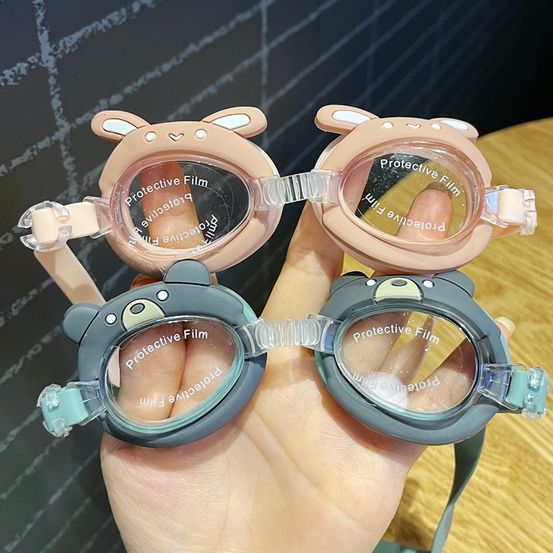 儿童泳镜b女童宝宝可爱卡通游泳眼镜男童潜水装备防水防雾高清护