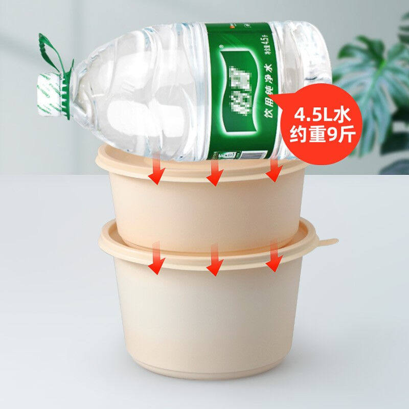 赛卓一次性碗圆形可降解餐盒加厚外送H打包盒高档快餐盒环保便当