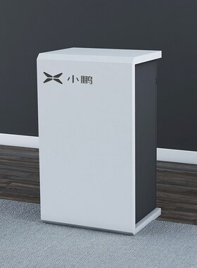 白色烤漆小e型吧台4S店接待台售楼处迎宾台服装店收银柜台简约现