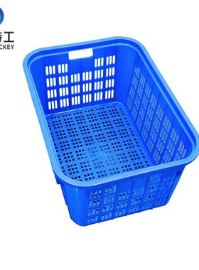 米奇特工加e厚塑料周转筐长方形收纳箩胶筐子28#超大号箩(蓝色)8