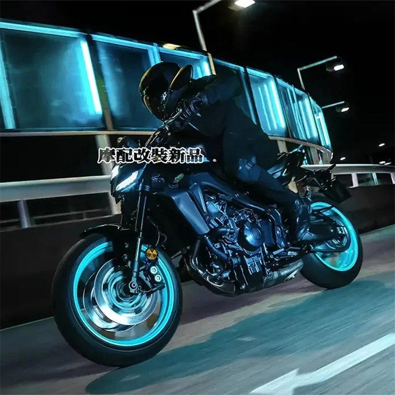 适用于24款雅马哈Mt09改装u大灯护罩,大灯防刮罩,装甲式零件,与台