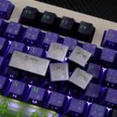 F87 EVA初号机键帽侧刻透光透明原厂高度PBT热升华HI75 F99 雨75