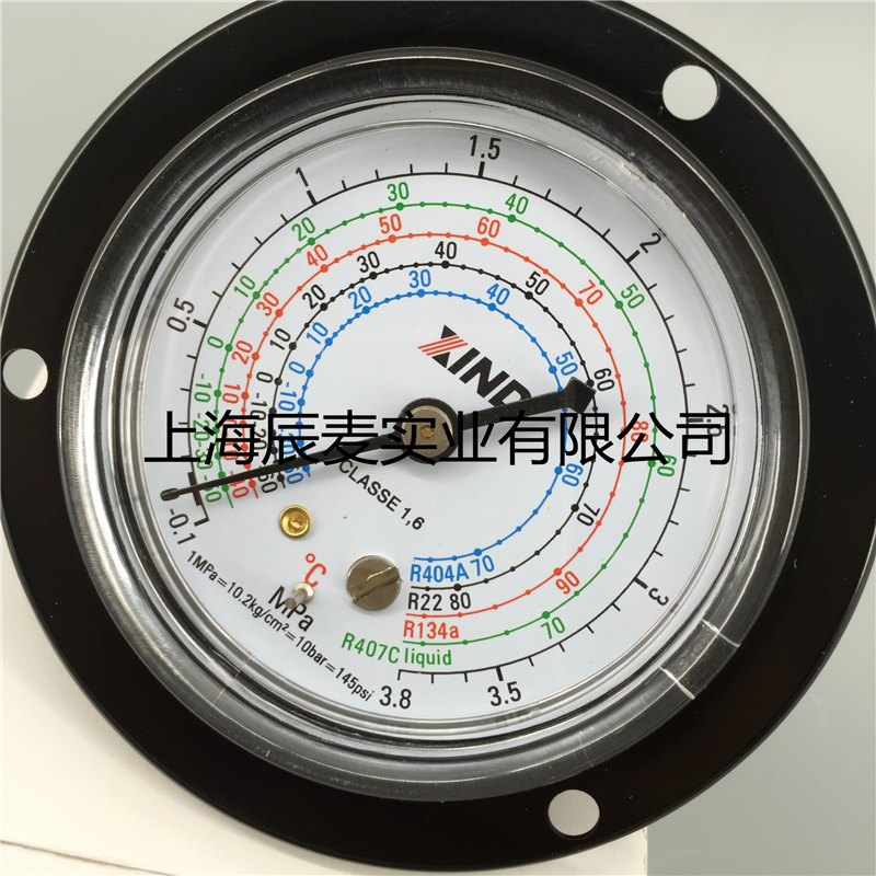 高低压压力无d油表0-18KG 0-38kg无油表冷媒R134AR22R404A无油表