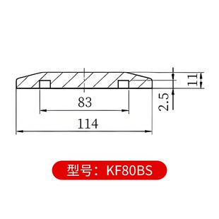 304/316L真空盲板 不锈钢快装堵头闷板 挡板KF法兰盲板KF10-KF200