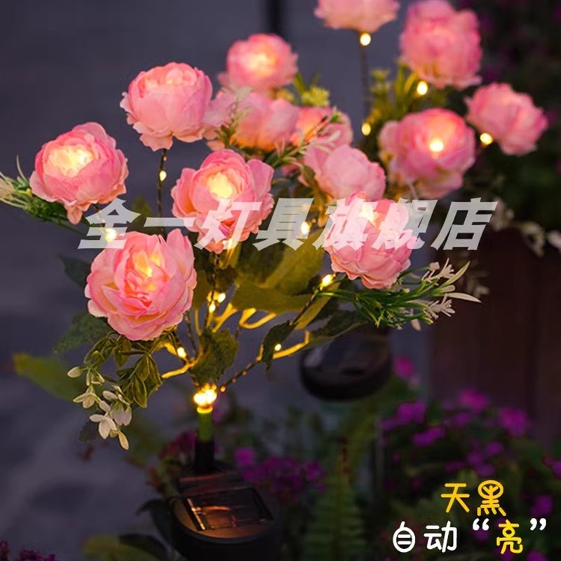 太阳能花灯户外家用庭院灯网红小院布置草坪N灯花园氛围装饰景观