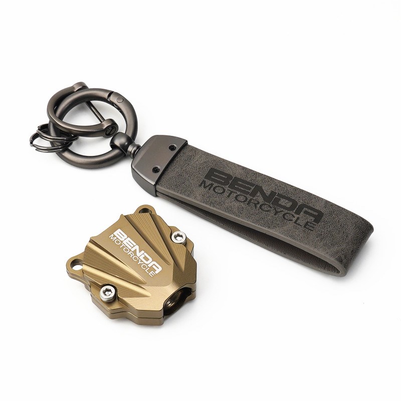 适用奔达b黑旗500金吉拉450拿破仑450石灰300燎700铝合金钥匙壳扣