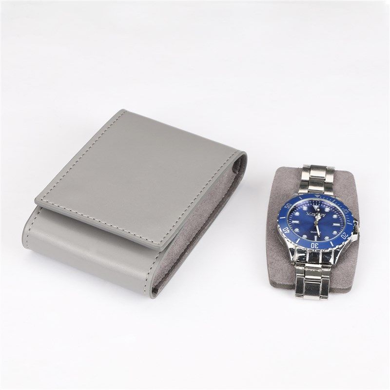 皮质手表盒精致单祇装腕表首饰包装礼盒旅行便携机械表收纳盒电子