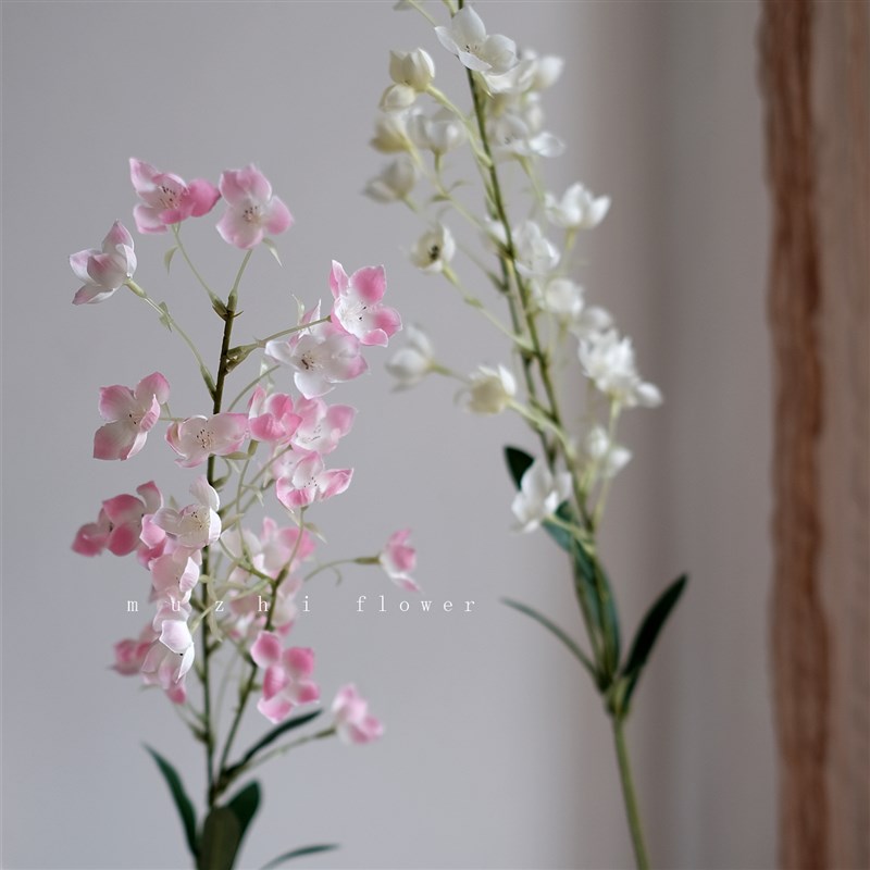 仿真花高级感逼真铃兰花束客厅插花轻奢高端白色粉色X花艺家居装