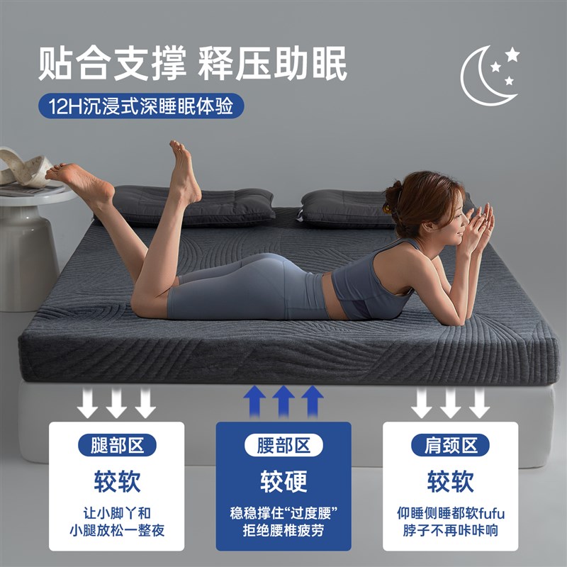学生宿舍专用记忆海绵床垫单人w90x190家用榻榻米可折叠床褥软垫