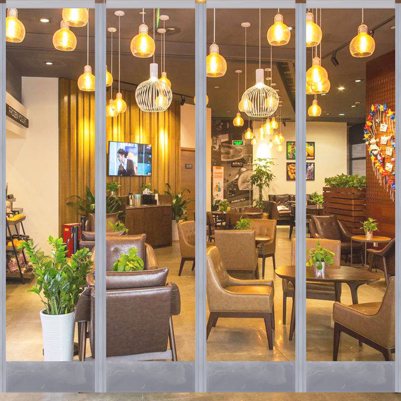 磁吸门帘自吸门帘塑料门帘pvc软门帘挡风家用R透明免打孔空调隔断