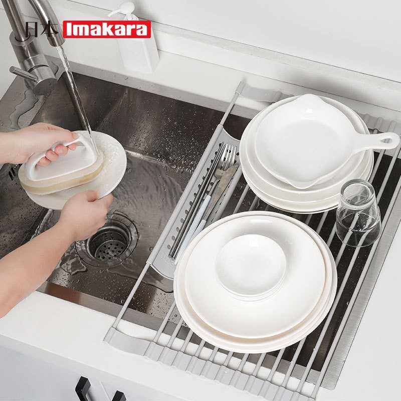 可折叠沥水架水槽收纳架碗碟架厨碗架