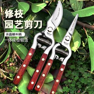 进口剪刀修枝剪树枝专用园林花卉修花剪家用果树省力剪子 日本原装