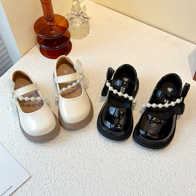 女童皮鞋2025春秋新款公主鞋
