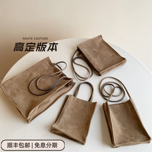 高级定制ROW风格TO GO手提斜跨包购物袋懒人包垃圾袋