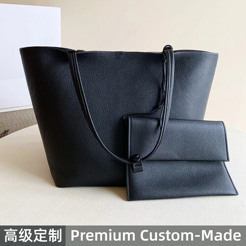 高定版ROW Park Tote Three大号购物袋进口头层小牛皮单肩托特包