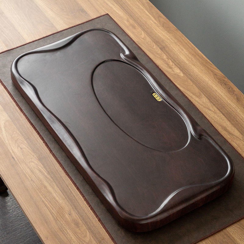 整版茶盘功夫茶具套装q家用中小型茶台轻奢直排水式泡茶桌简约托