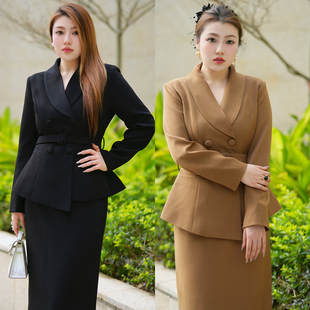 两件套装 西装 XYD71446气质显瘦高级质感职业西服大码 XYD71444