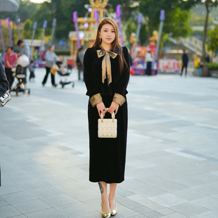 两件套 气质显瘦大码 XYD71407 XYD71273鎏光夕拾高级轻奢丝绒套装