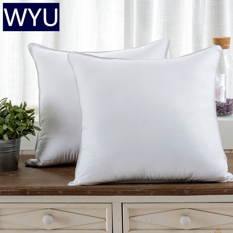 95白鹅绒抱g枕芯羽绒靠枕芯靠垫芯纯鹅绒靠背芯沙发床头方枕50606