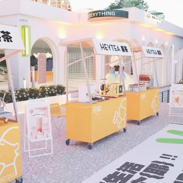 展示架架美食摆摊车销集移动市夜市摆摊促商业街摊位架集市架街