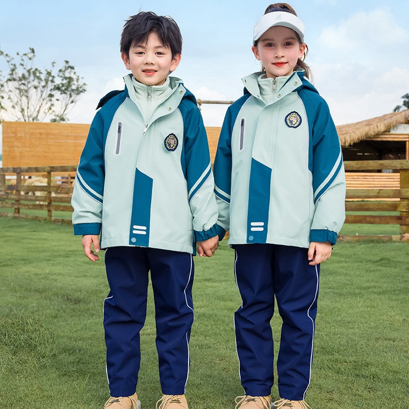 高货速发幼儿园园服冬款小学生校服冬季毕业照班服冲锋Z衣三件套